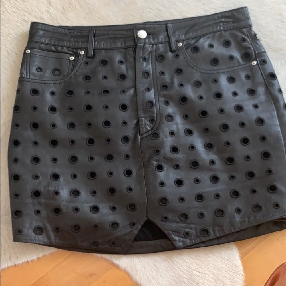 IRO leather skirt